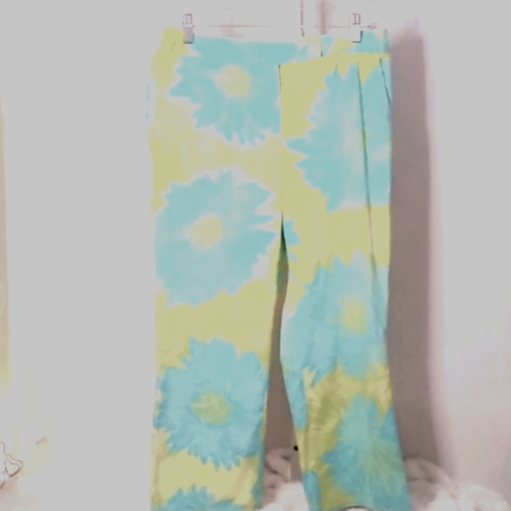 cropped pants Sigrid Olsen floral Cotton Blend
